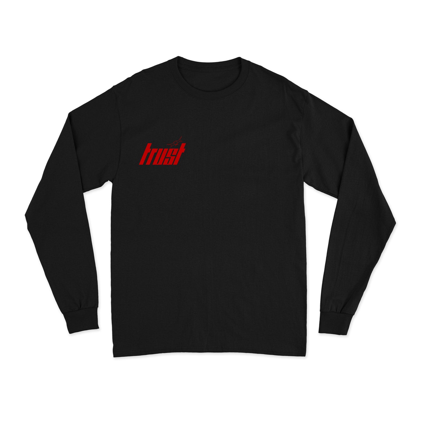 LONG SLEEVE TRUST TEE [BLACK/RED]