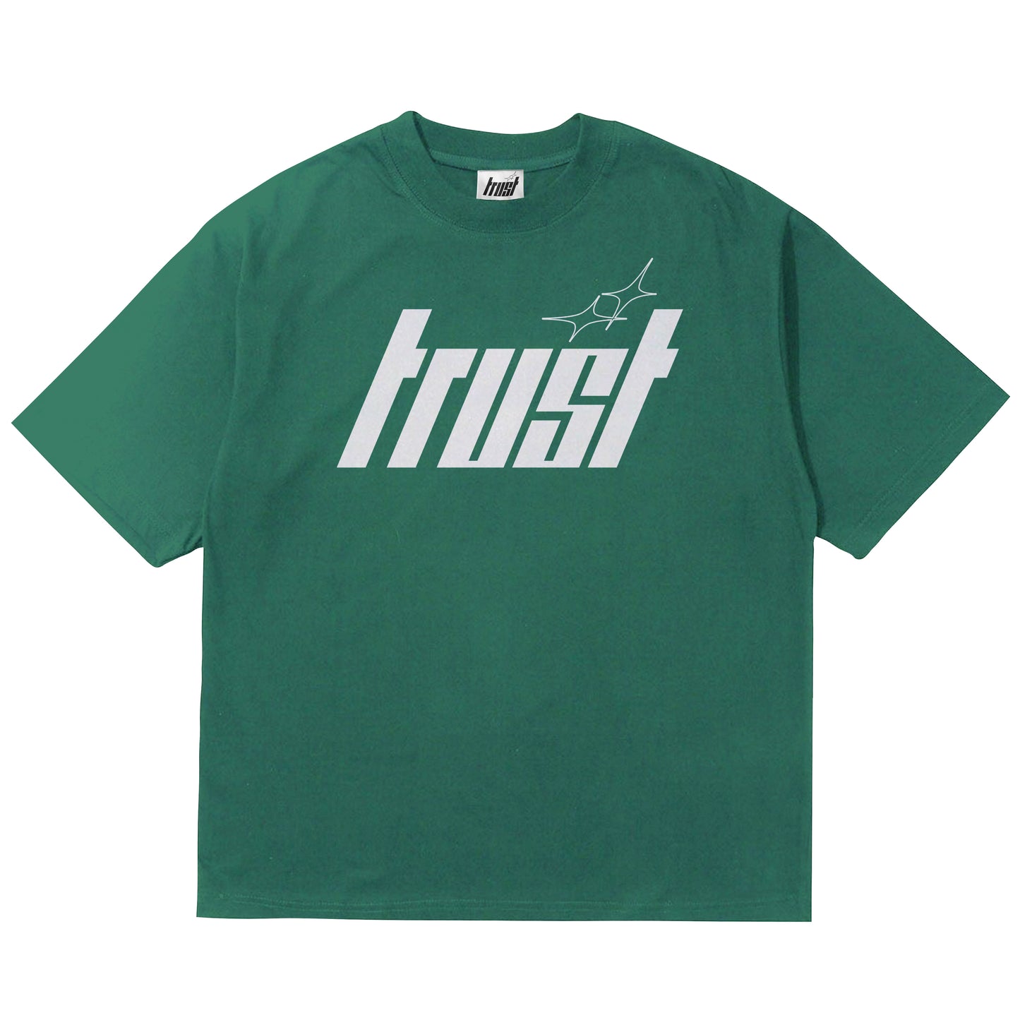 TRUST TEE [DARK GREEN/WHITE]