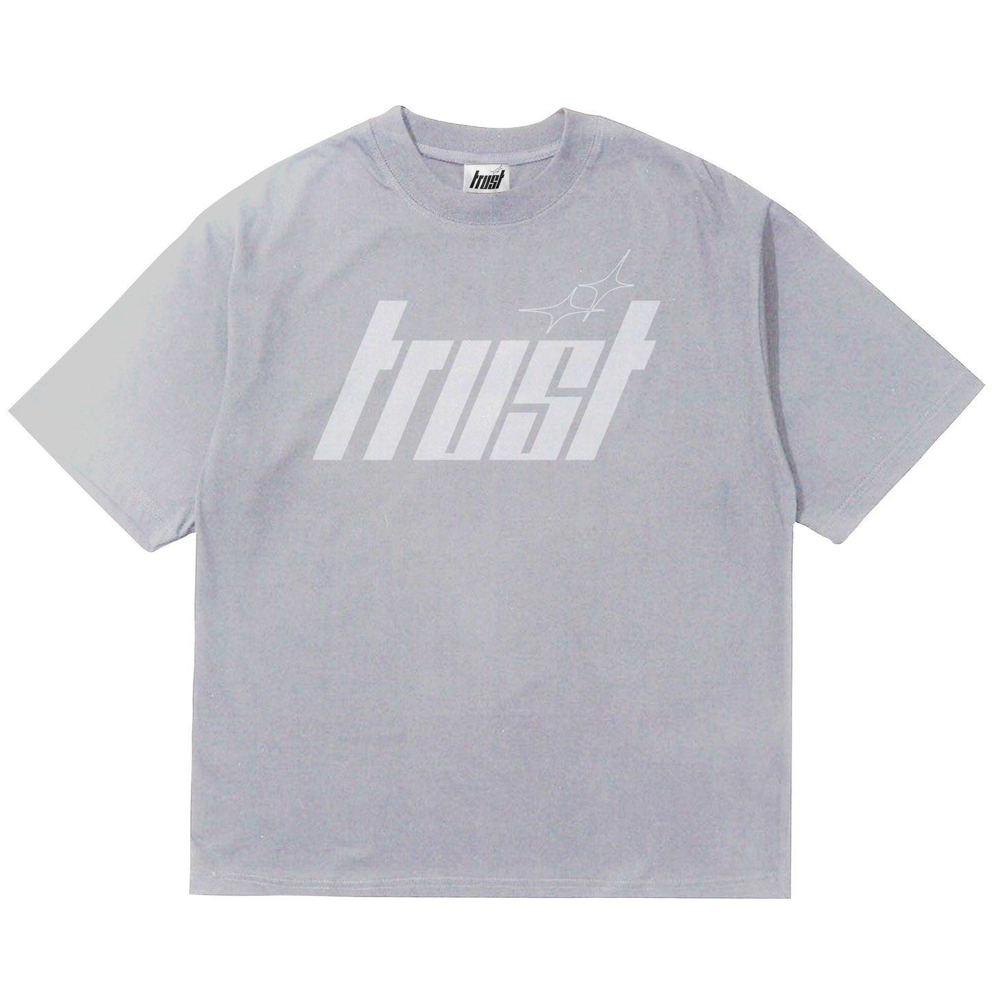 TRUST TEE [GREY/WHITE]