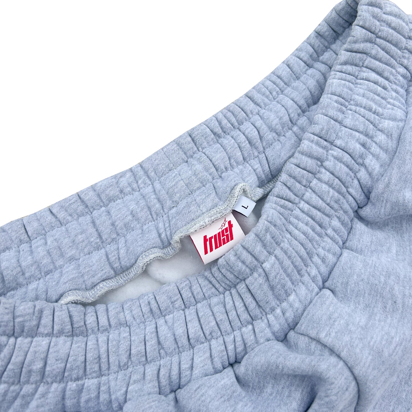 EMBROIDERED STRAIGHT LEG JOGGERS [GREY]