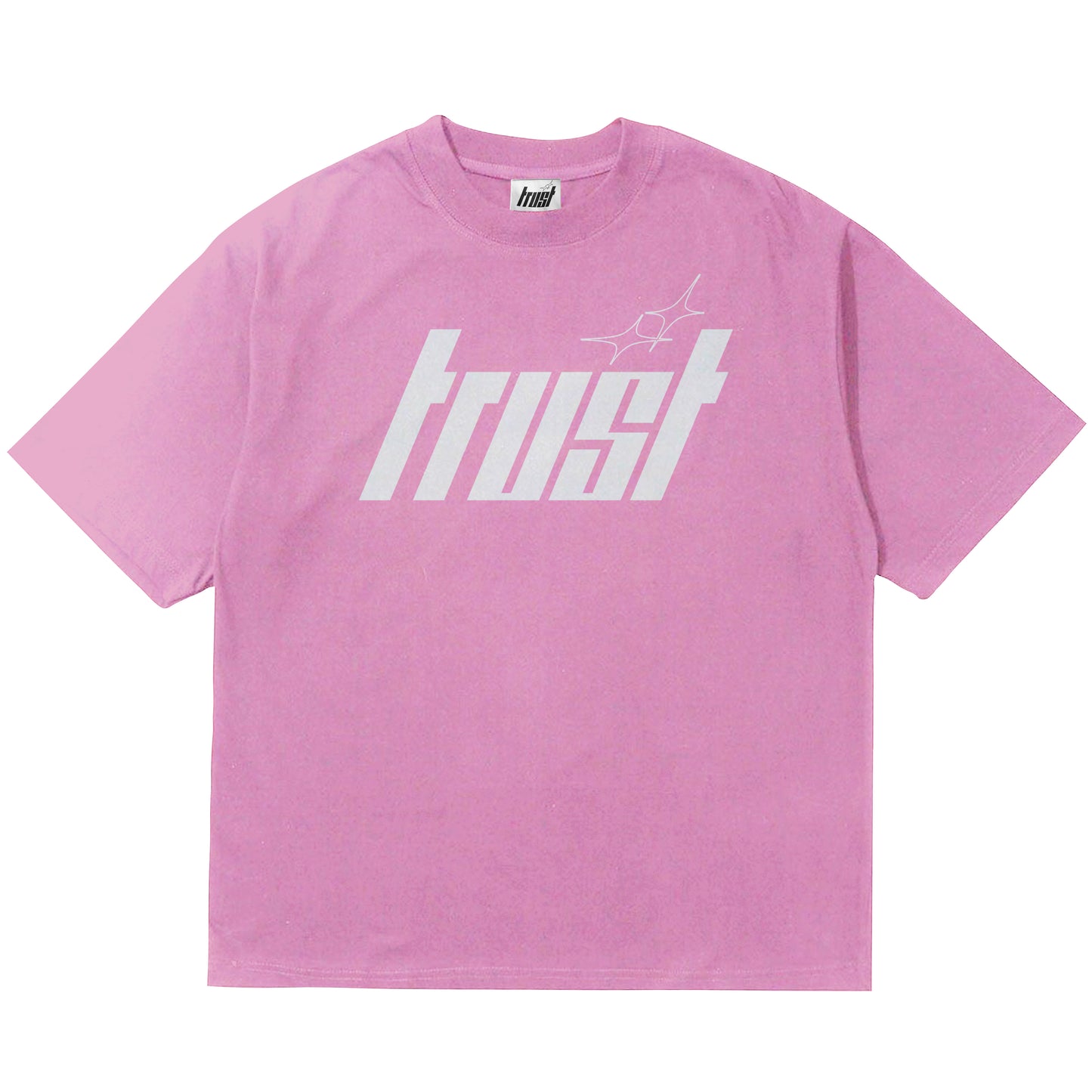 TRUST TEE [PINK/WHITE]