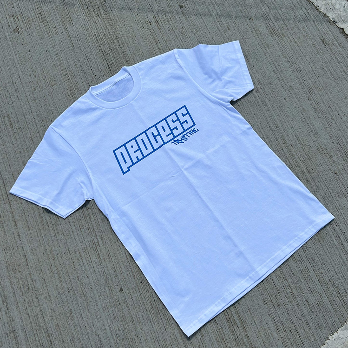 PROCESS TEE [WHITE/BLUE]